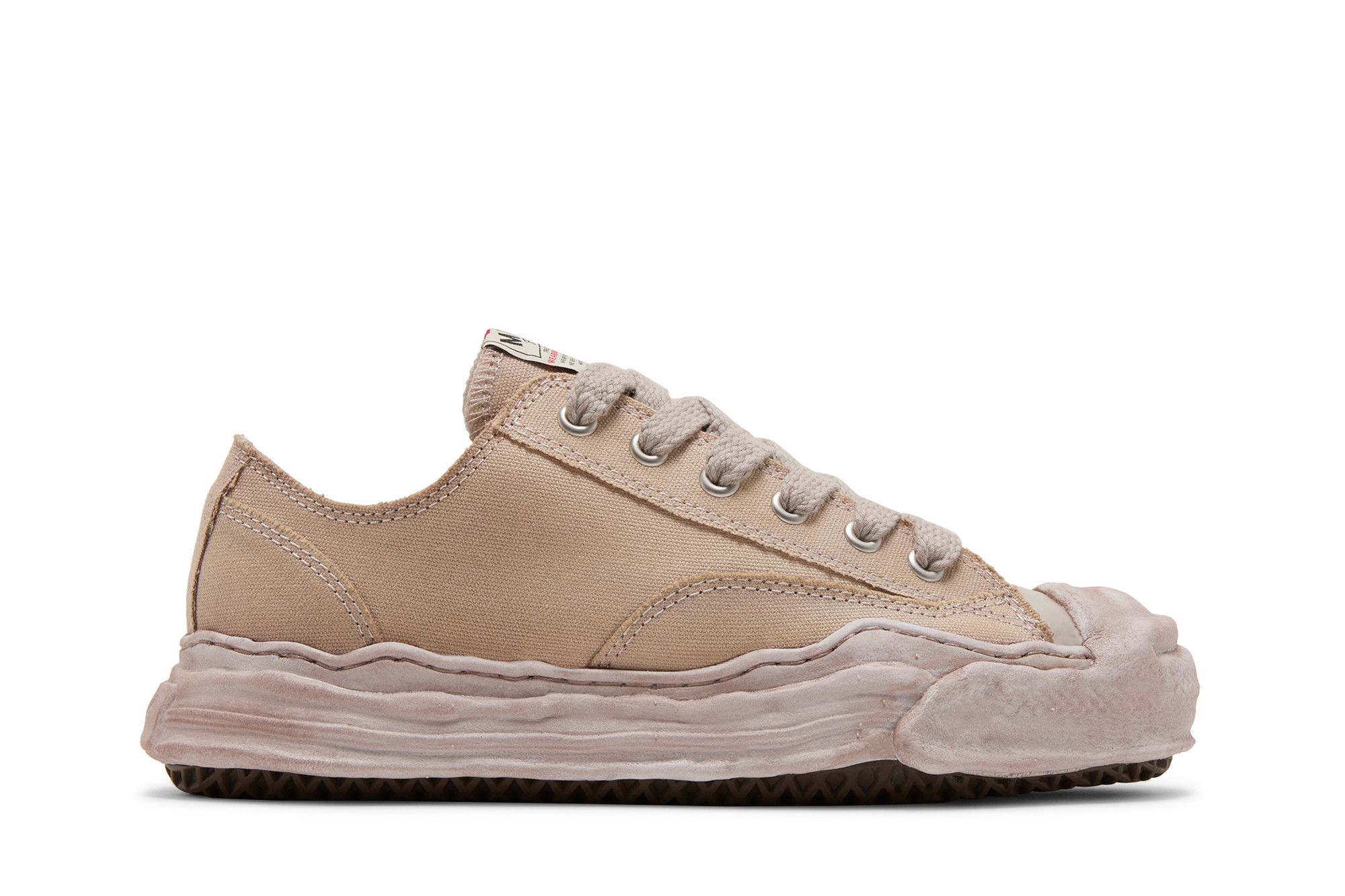 スニーカー MAISON MIHARA YASUHIRO Men Sneakers HA12FW719BROWN Beige Buy Maison Mihara Yasuhiro Hank OG Sole Overdyed Canvas Low