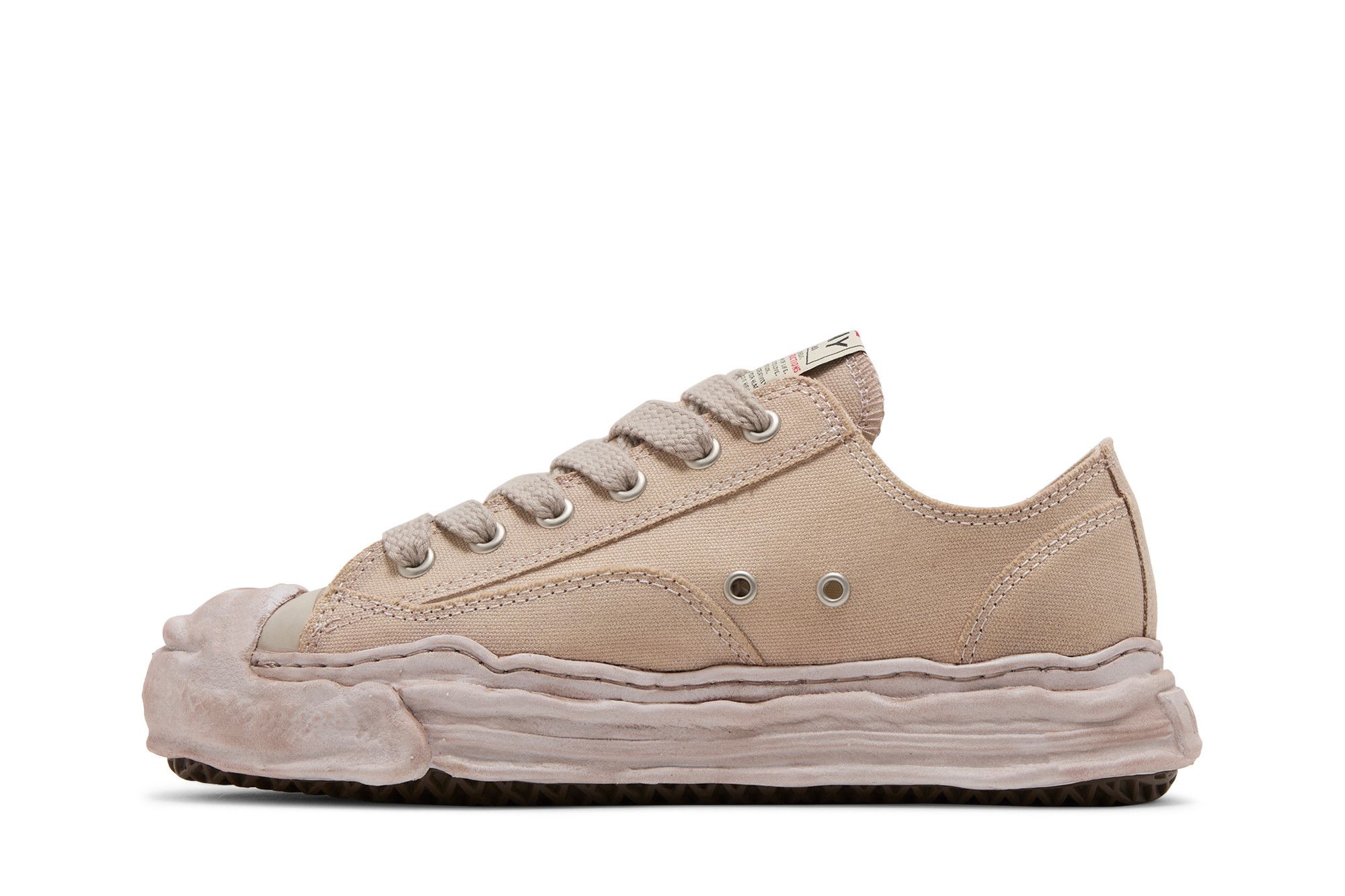 Buy Maison Mihara Yasuhiro Hank OG Sole Overdyed Canvas Low 'Brown