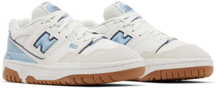 New Balance 550 Big Kid White Blue Gum