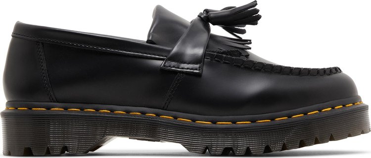 Adrian Bex Smooth Leather Tassel Loafer Black