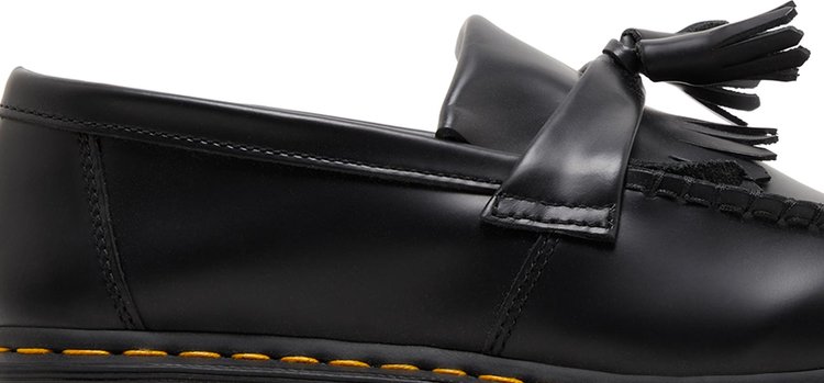 Adrian Bex Smooth Leather Tassel Loafer Black