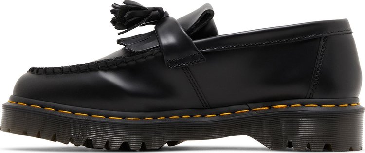 Adrian Bex Smooth Leather Tassel Loafer Black