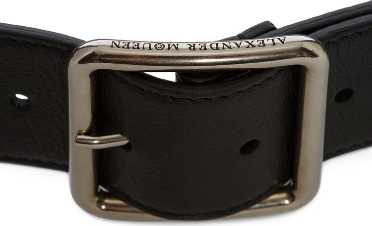 Alexander McQueen Leather Belt Black