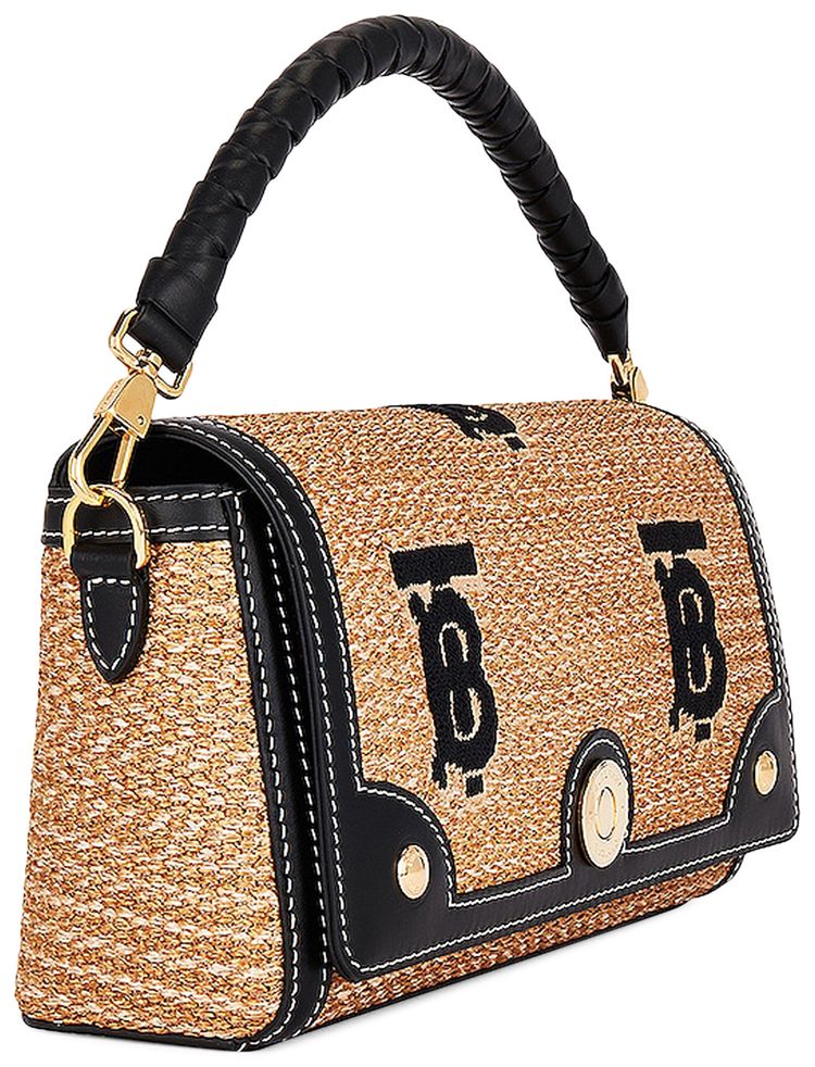 Burberry Freya Crossbody Bag Natural Black