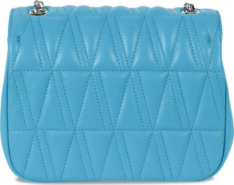 Versace Virtus Quilted Evening Bag Blue