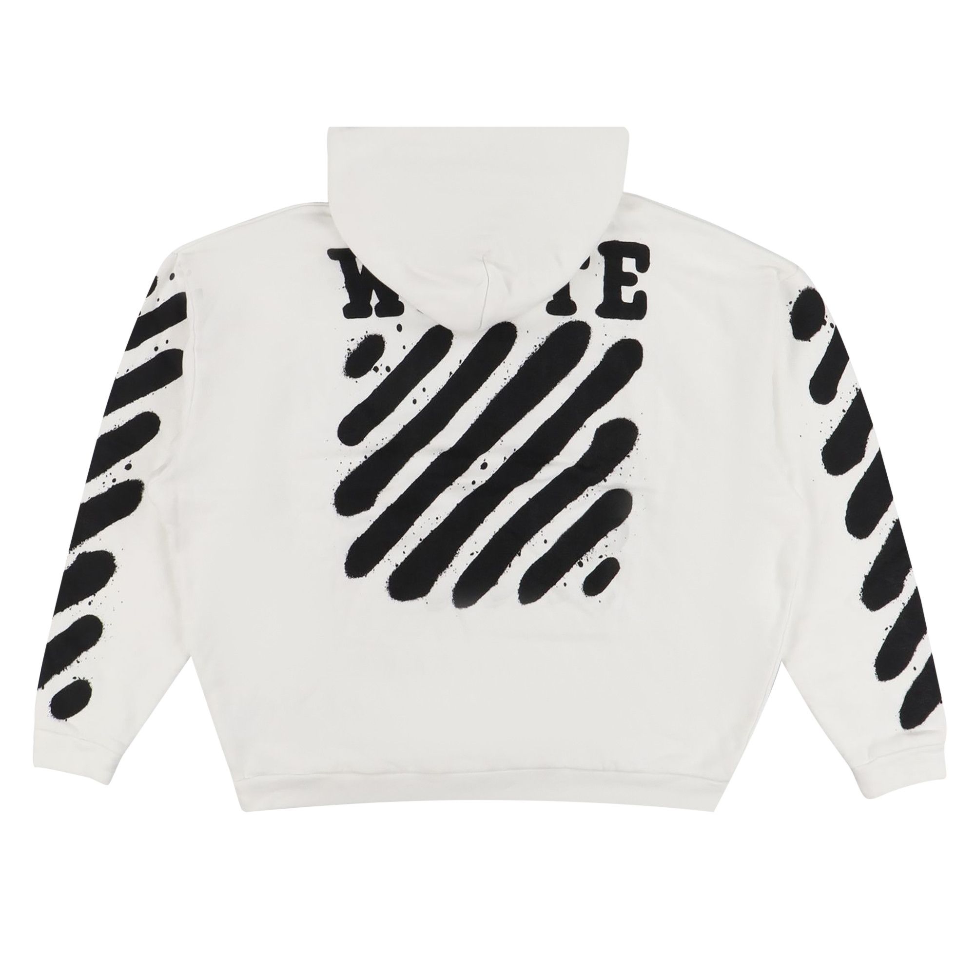 Off white diag spray hoodie on sale