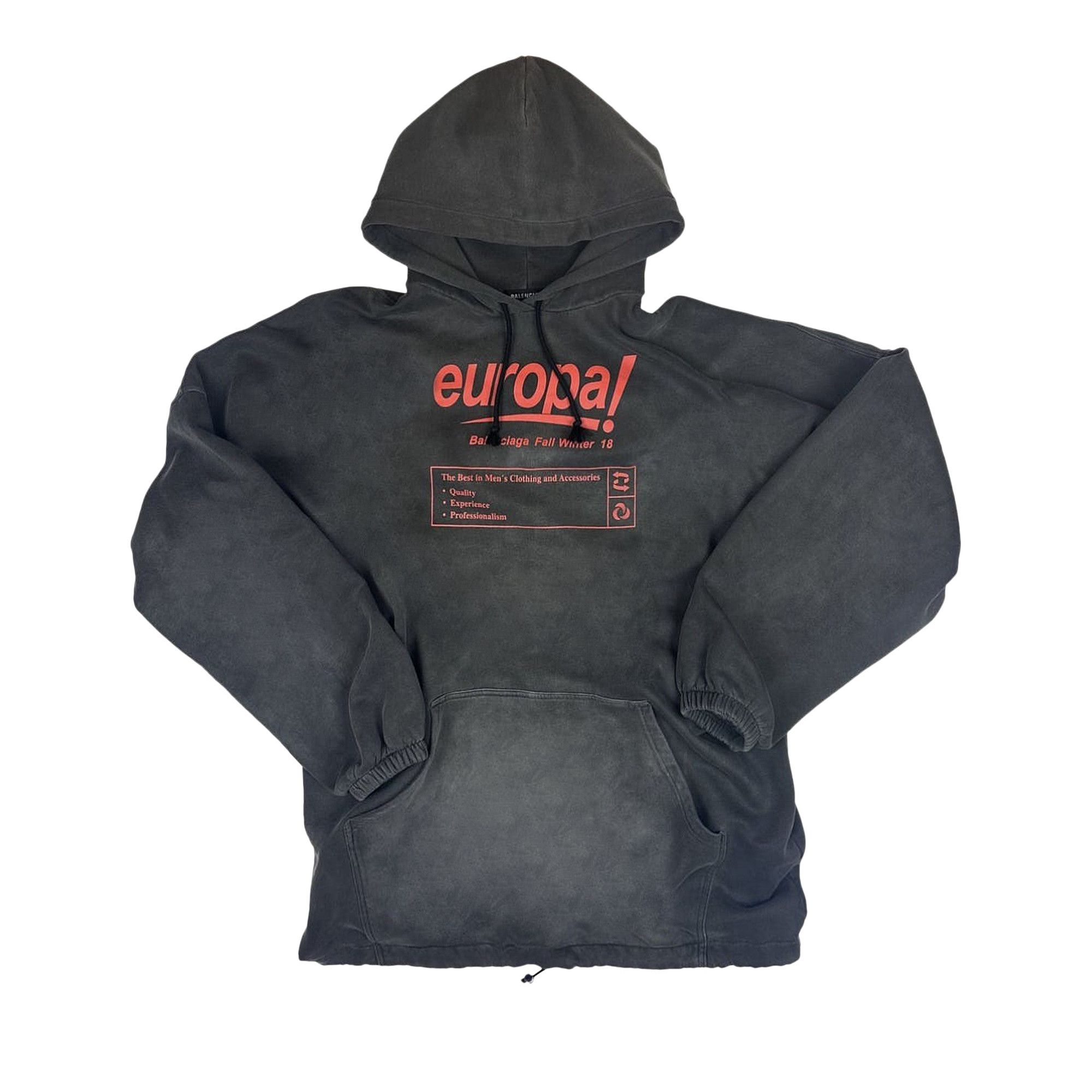 Size m Balenciaga Europa Hoodie Black