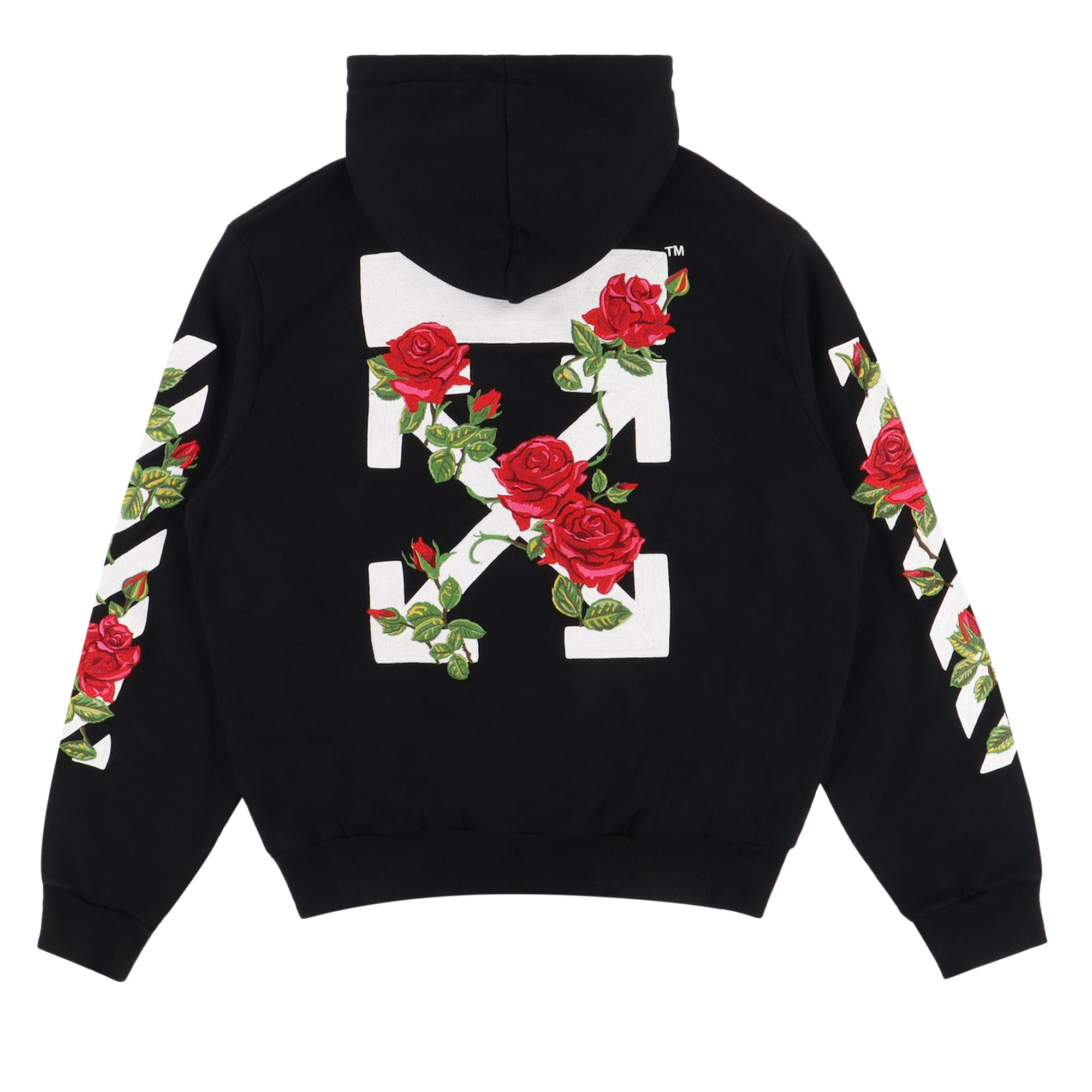 Buy Off White Roses Hoodie Black Multicolor OWBB011F161921281088 GOAT