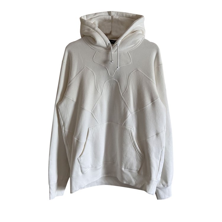 Undercover Paneled Hoodie White