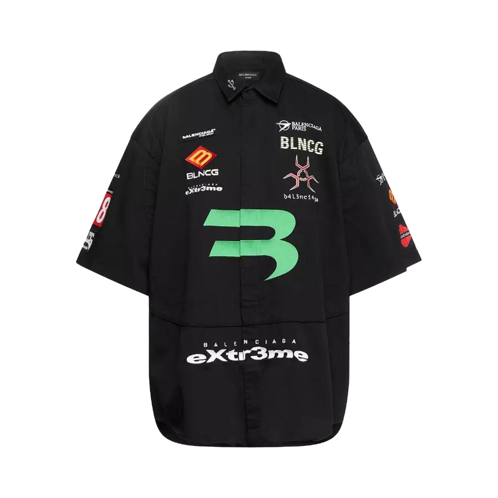 Buy Balenciaga Gamer Patch Button Up Shirt Black 2000000013486754 GOAT AU