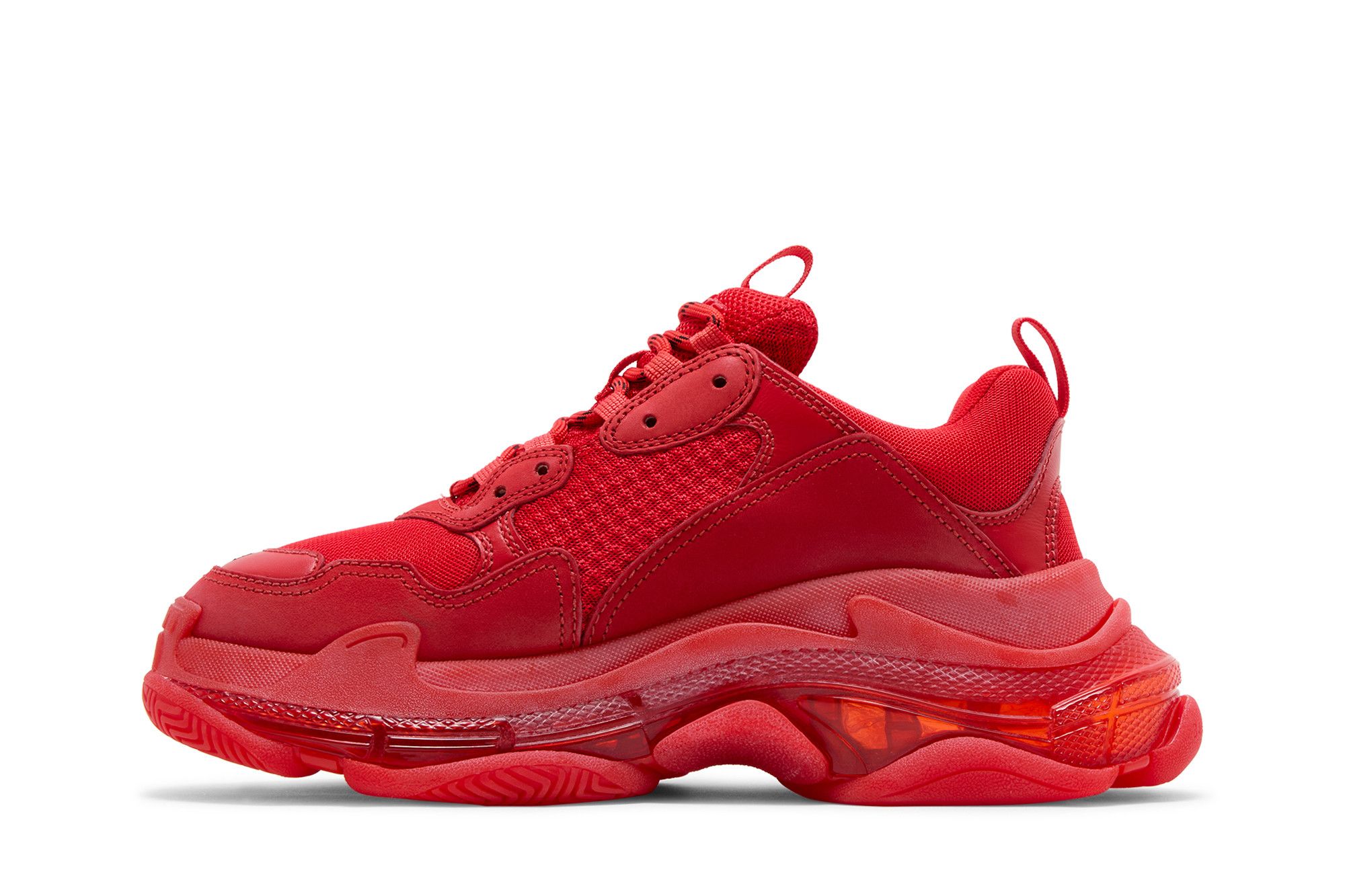 Buy Balenciaga Triple S Sneaker 'Clear Sole - Red' - 541624