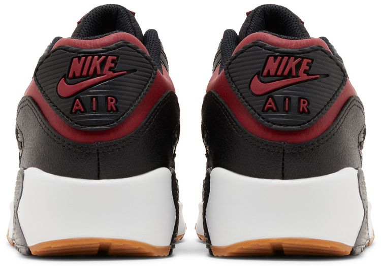 Nike Air Max 90 Leather GS Black Team Red