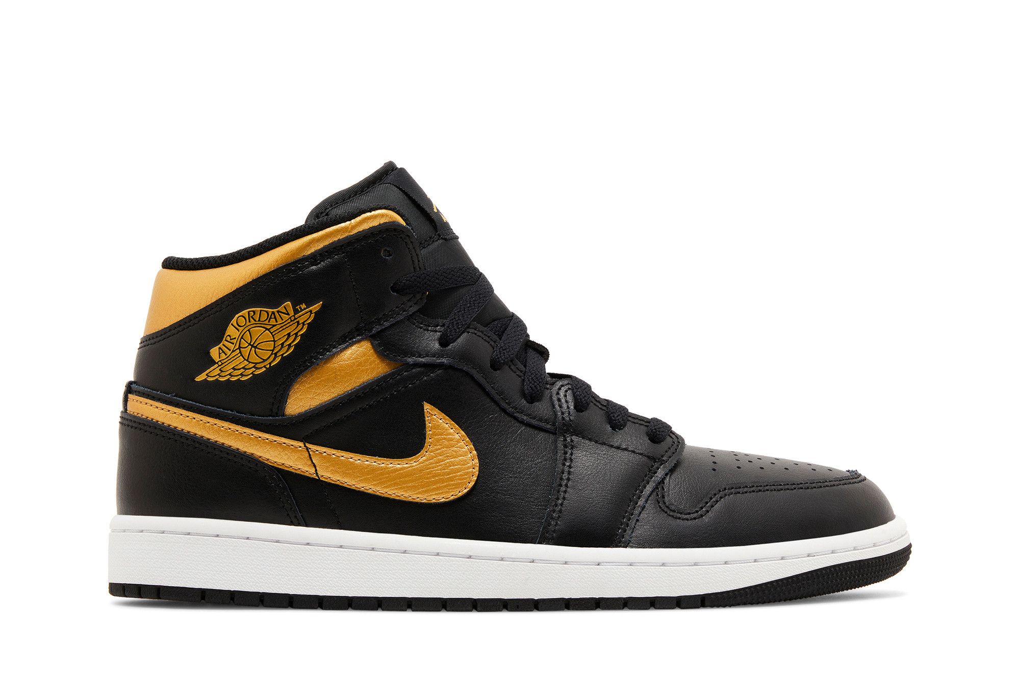 Buy Air Jordan 1 Mid 'Black Metallic Gold' - DQ8426 071 | GOAT