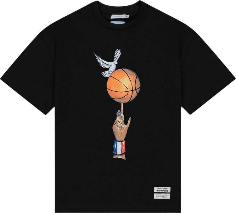 3PARADIS x NBA Heavyweight Graphic Ball Tee Black