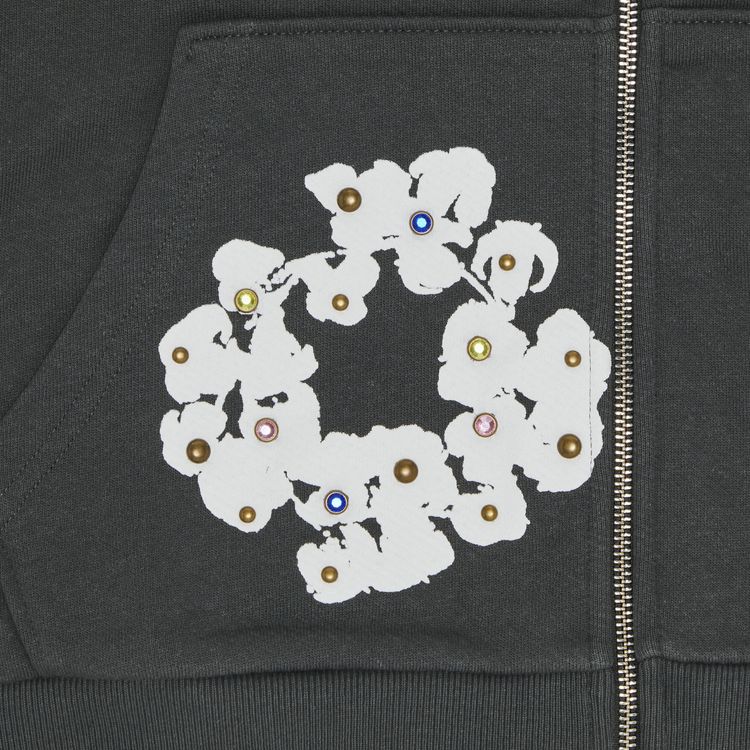 Buy Denim Tears Rhinestone Wreath Zip Hoodie 
