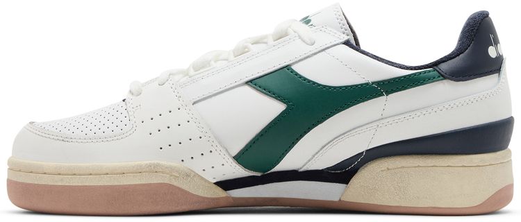 Diadora Davis Leather White Emerald Blue