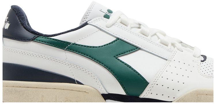 Diadora Davis Leather White Emerald Blue