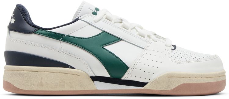 Diadora Davis Leather White Emerald Blue