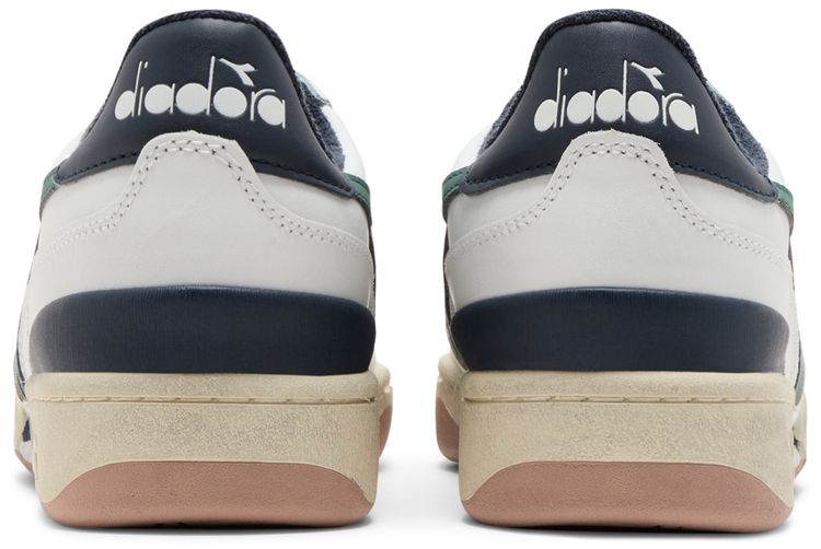 Diadora Davis Leather White Emerald Blue