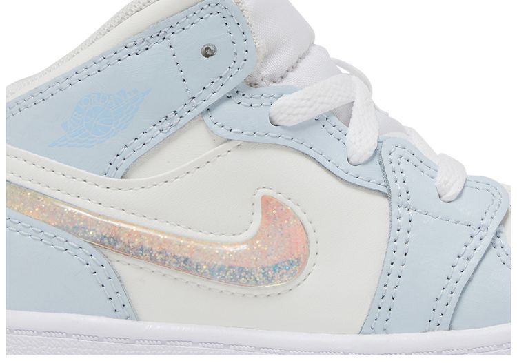 Air Jordan 1 Mid SE TD Glitter Swoosh