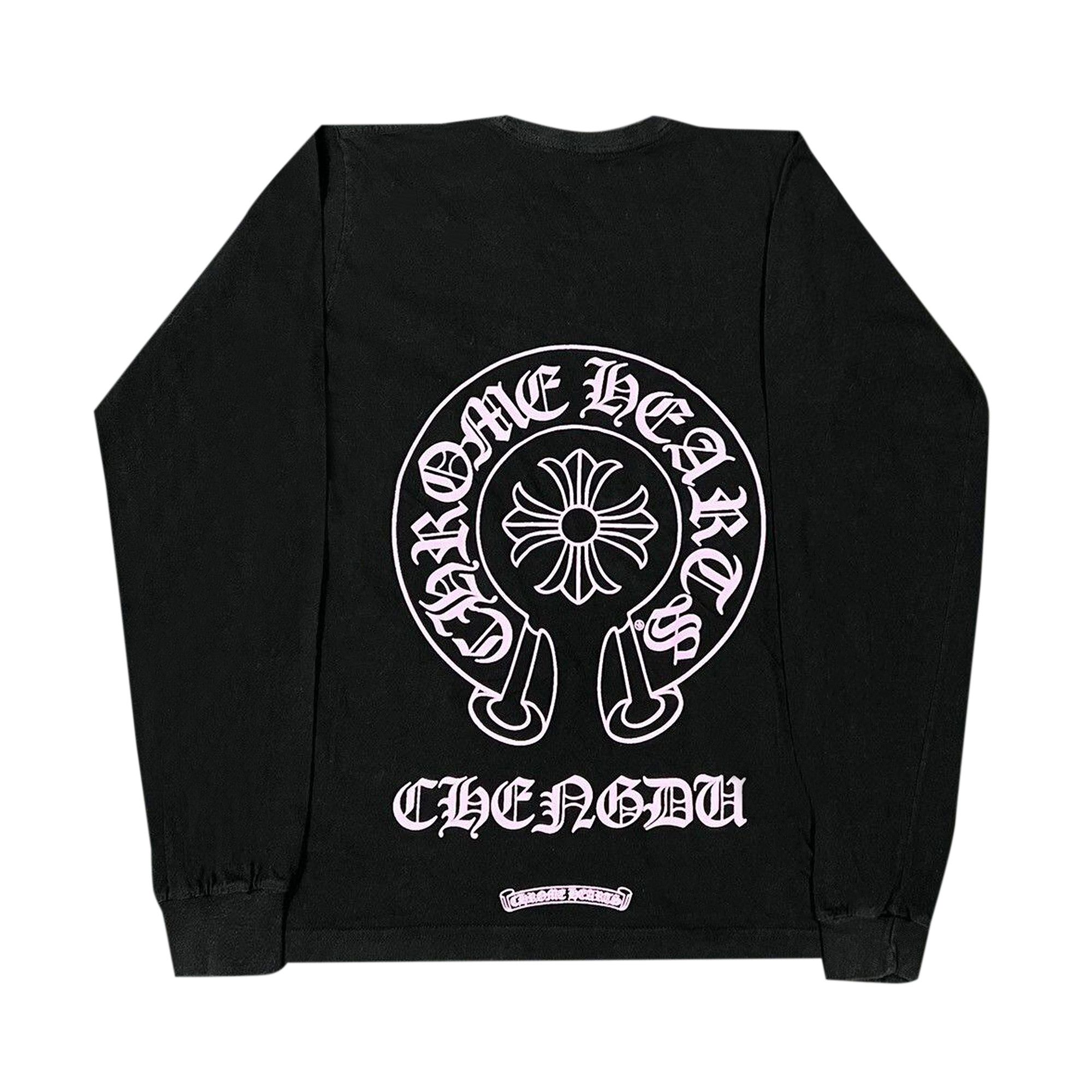 限定品♪【CHROME HEARTS】Chengdu ポケット ロングTシャツ PINK Buy Chrome Hearts Chengdu Pocket Long-Sleeve 'Black/Pink