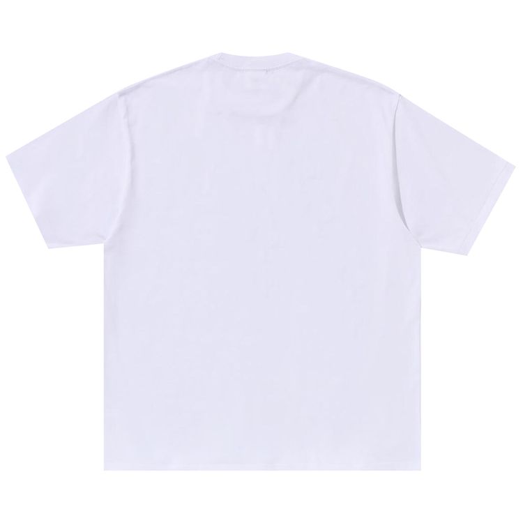 BAPE Crest College Logo Relaxed Fit Tee White