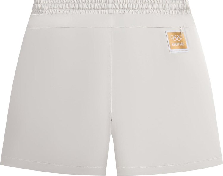 Kith For Olympics Heritage Washed Satin Cedar Short Sandrift