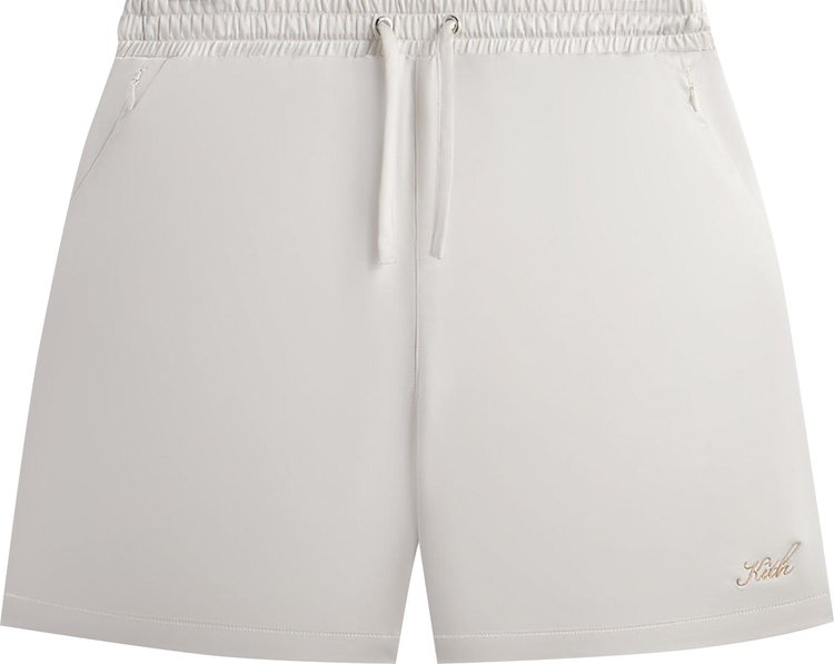 Kith For Olympics Heritage Washed Satin Cedar Short Sandrift