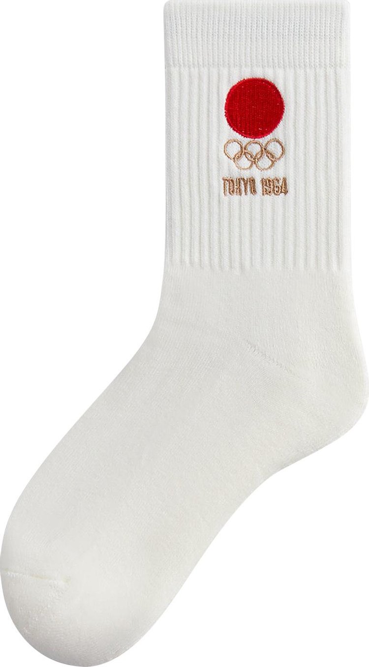 Kith For Olympics Heritage Tokyo Mid Crew Sock Silk