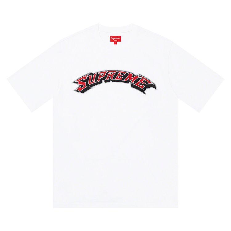 Supreme Applique Arc Short Sleeve Top White