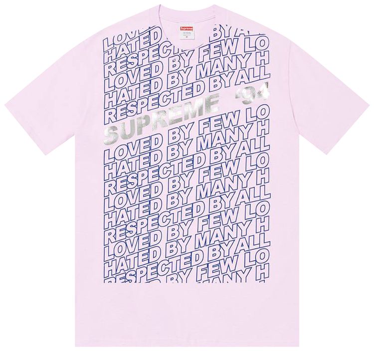 Supreme Respected Tee Light Purple