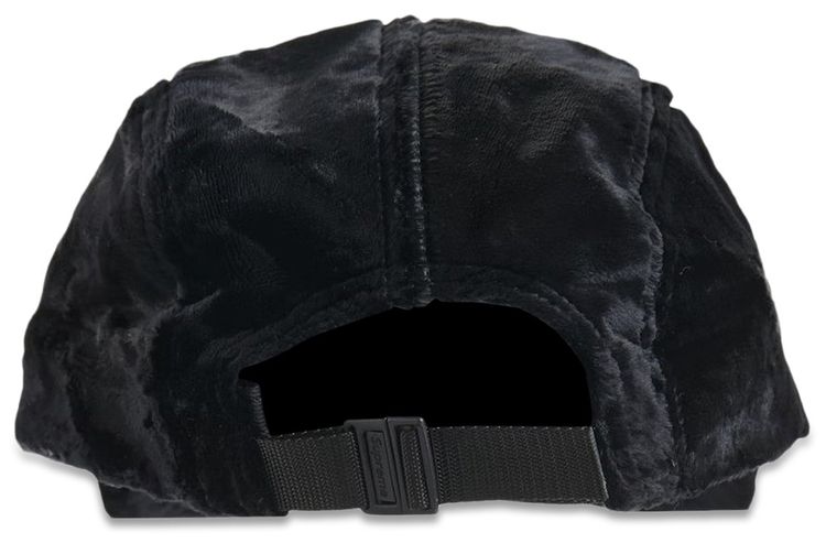 Supreme Crushed Velvet Camp Cap Black