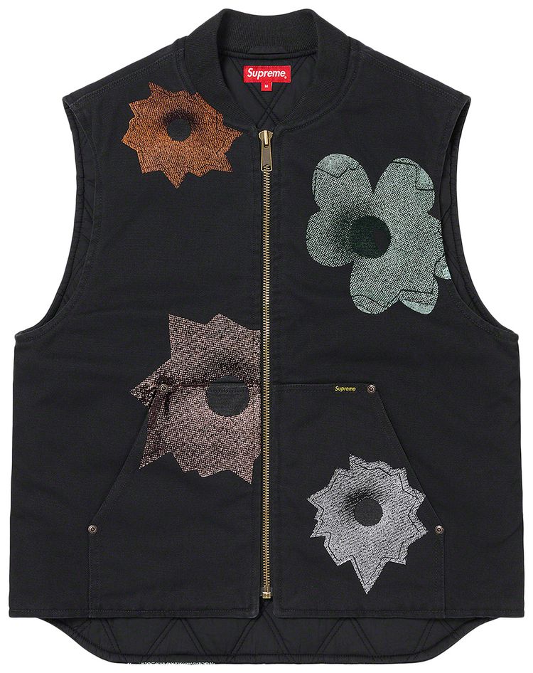 Supreme x Nate Lowman Work Vest Black
