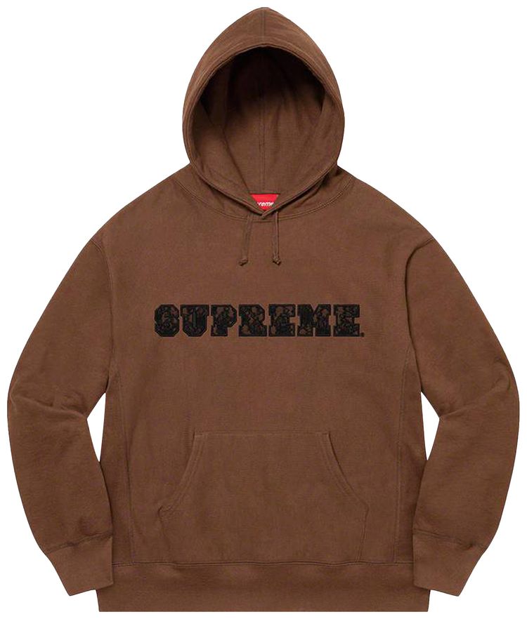 Supreme Lace Hooded Sweatshirt Dark Brown