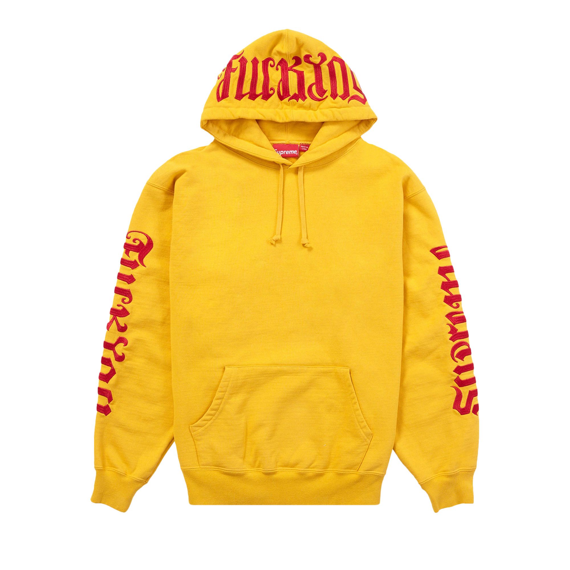 Buy Supreme Ambigram Hooded Sweatshirt 'Bright Gold' - SS22SW44