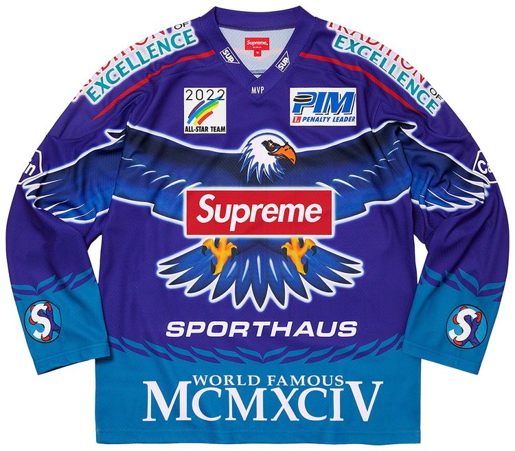 Supreme Eagle Hockey Jersey Royal