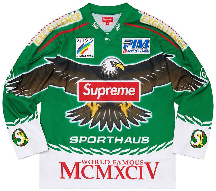 Supreme Eagle Hockey Jersey Green
