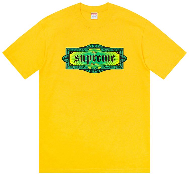 Supreme Top Shotta Tee Yellow