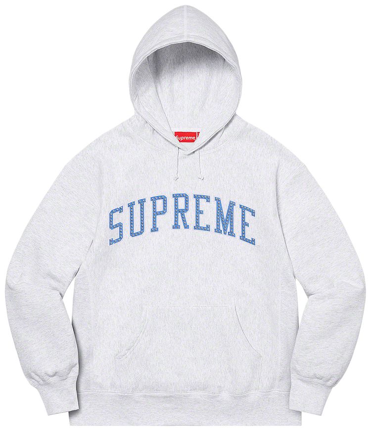Supreme Stars Arc Hooded Sweatshirt Ash Grey