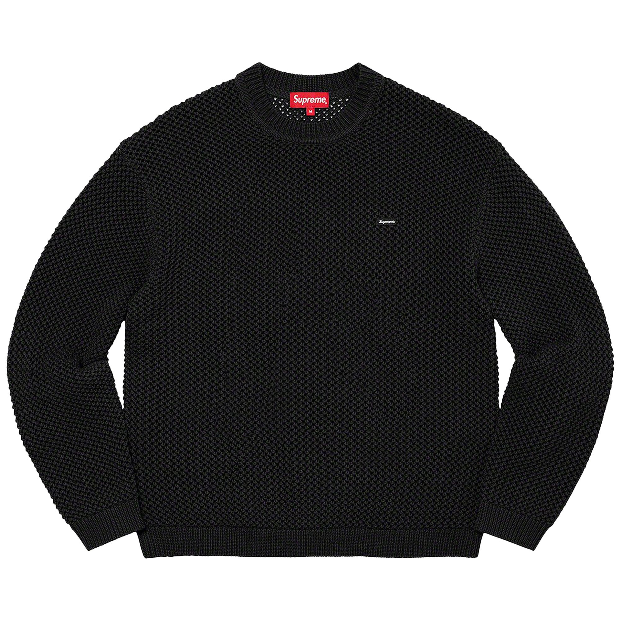 Achetez des Supreme Open Knit Smallbox Sweater 'Black' - SS22SK16 BLACK |  GOAT FR