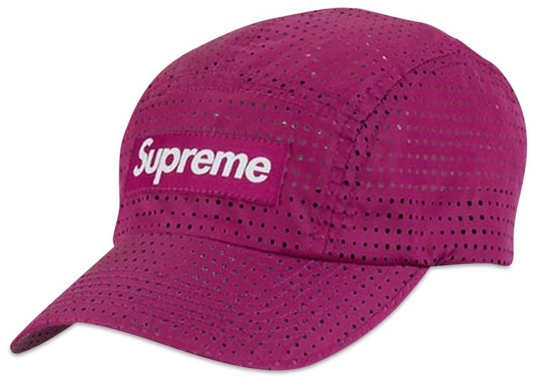 Supreme Preforated Camp Cap Magenta