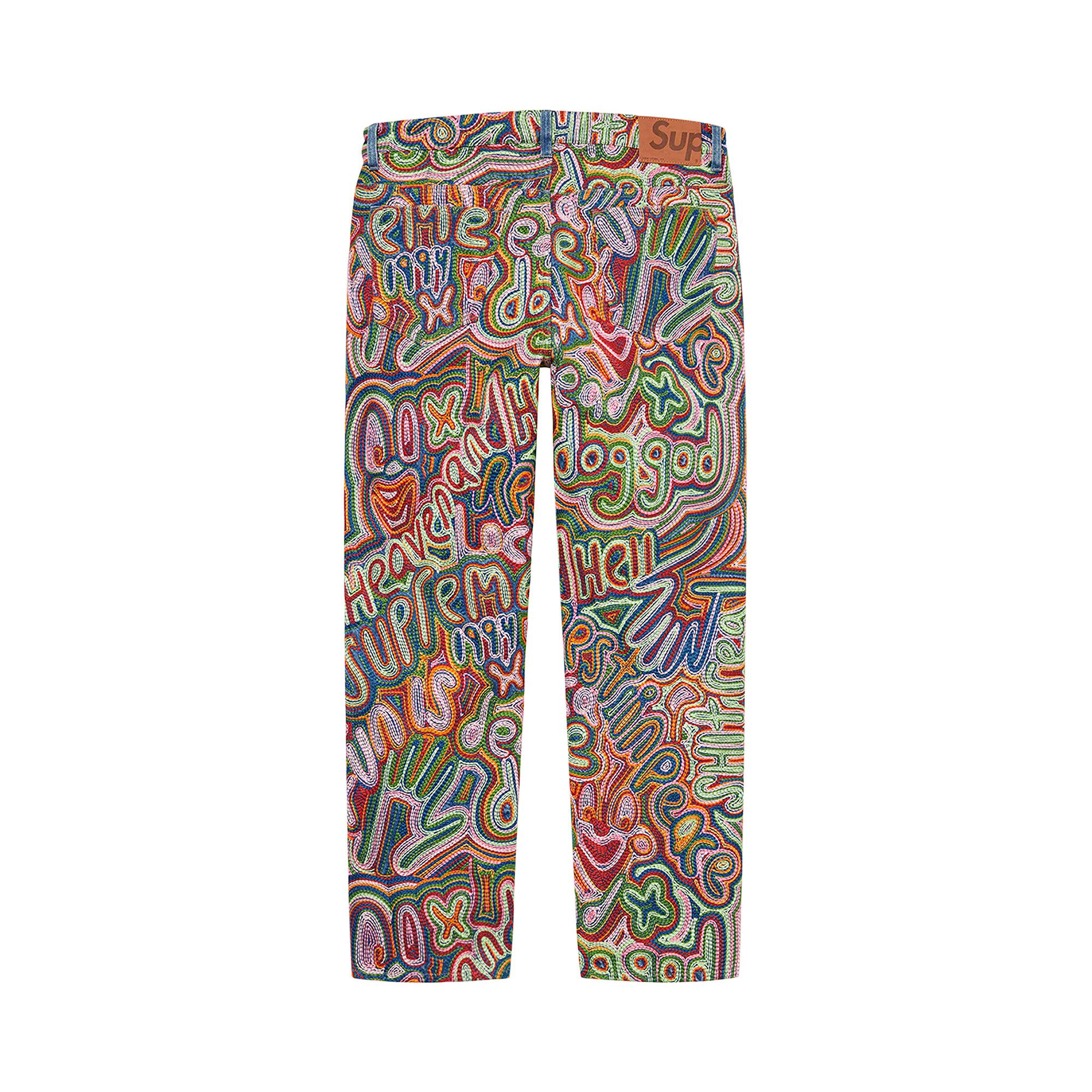 Buy Supreme Chainstitch Regular Jean 'Multicolor' - SS22P17 MULTICOLOR |  GOAT