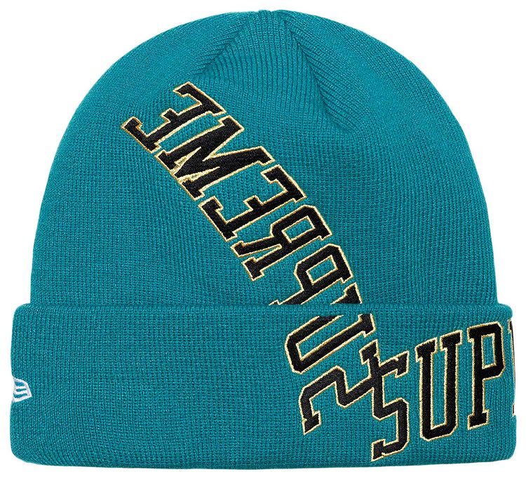 Supreme x New Era Multi Arc Beanie Teal
