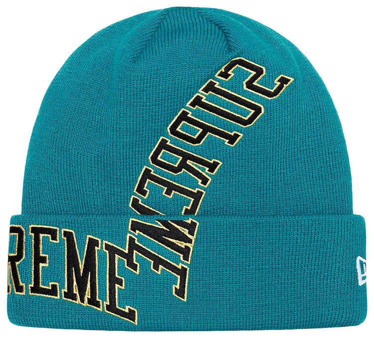Supreme x New Era Multi Arc Beanie Teal