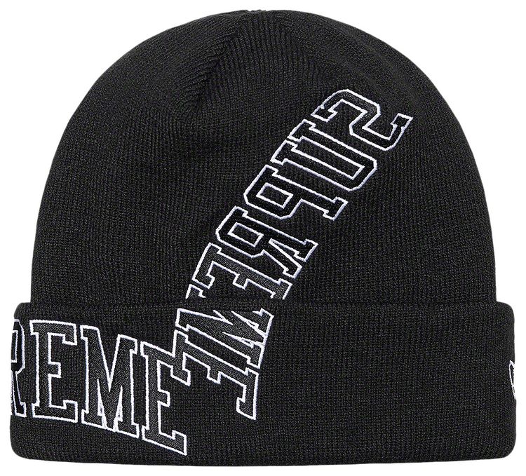Supreme x New Era Multi Arc Beanie Black