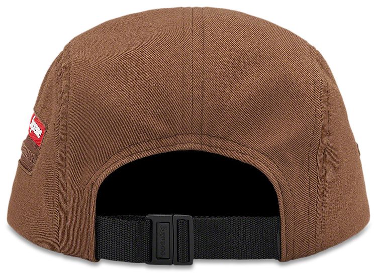 Supreme Zip Pocket Camp Cap Light Brown
