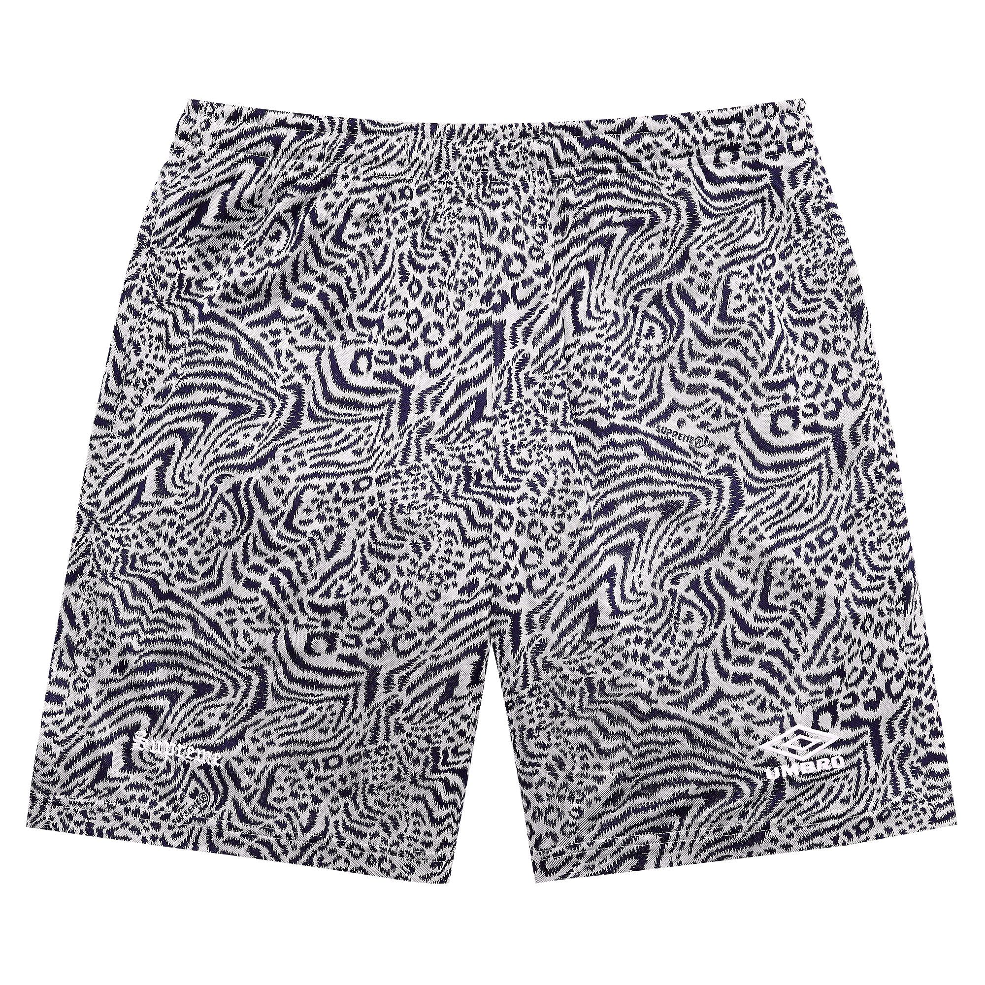 Buy Supreme x Umbro Jacquard Animal Print Soccer Short 'Navy