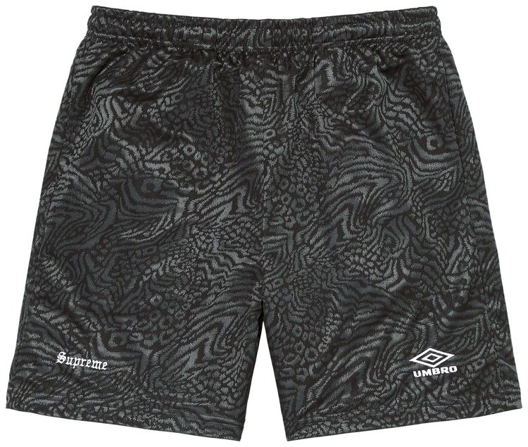 Supreme x Umbro Jacquard Animal Print Soccer Short Black