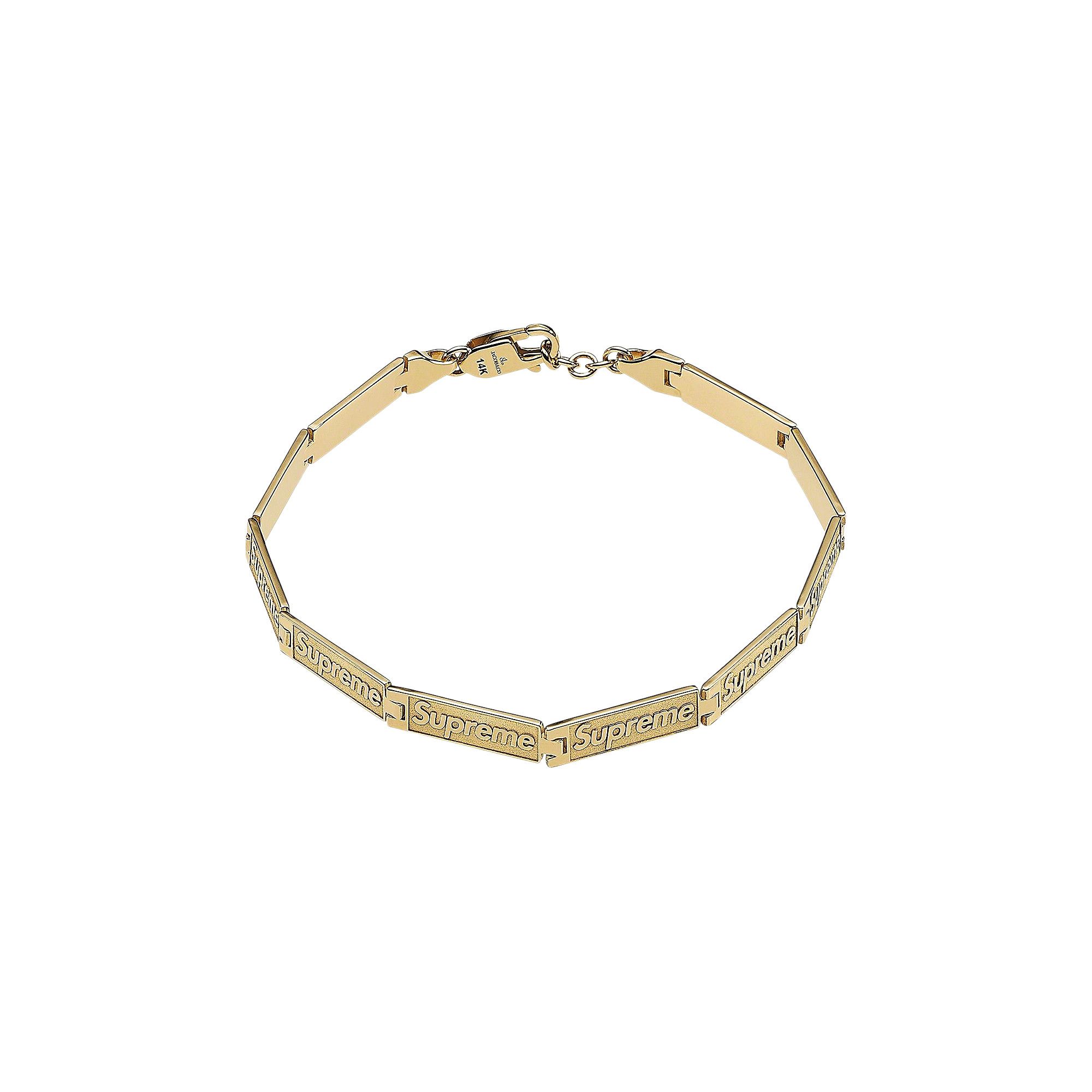 Supreme Jacob & Co Logo Link Bracelet (Sterling Silver