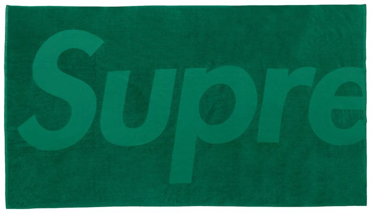 Supreme Tonal Logo Towel Green